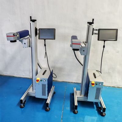 उत्पादन लाइन और छोटे व्यवसाय के लिए 30W 50W 100W के साथ फाइबर लेजर वायर मार्किंग मशीन लेजर कोडिंग मशीन
